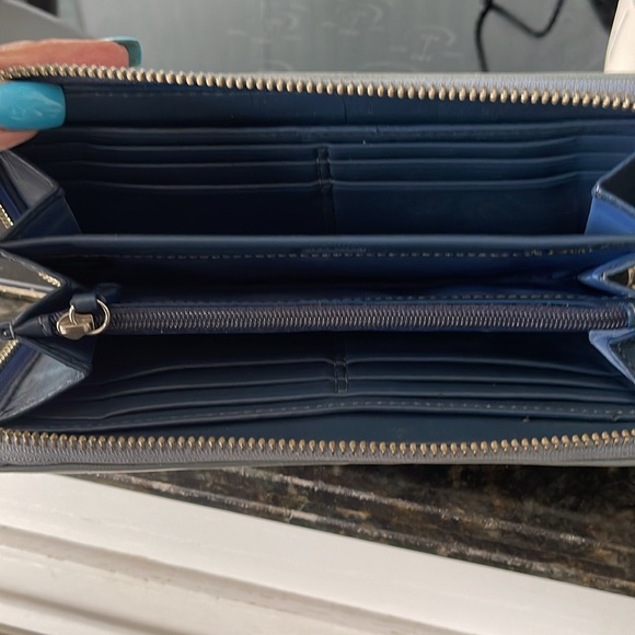 Coach 3p set Bag & Wallet Unique photo frame Bag charm Baby Blue & Coated Canvas - Picture 11 of 11